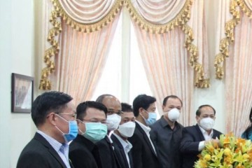 ឯកឧត្ដម សេង ស៊ីវុត្ថា ប្រធានសាលាឧទ្ធរណ៍ភ្នំពេញ  និង ឯកឧត្តម អ៊ុក សាវុធ អគ្គព្រះរាជ អាជ្ញាអមសាលាឧទ្ធរណ៍ភ្នំពេញ បានដឹកនាំប្រតិភូសាលាឧទ្ធរណ៍ភ្នំពេញ ចូលជួបសម្ដែងការគួរសមជា មួយលោកជំទាវ  ជា  លាង  អគ្គព្រះរាជអាជ្ញាអមតុលាការកំពូល